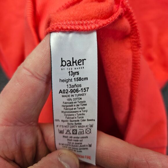 Baker By Ted Baker Sweater Dress Size 13yrs Long Sleeve Zip - Picture 7 of 9